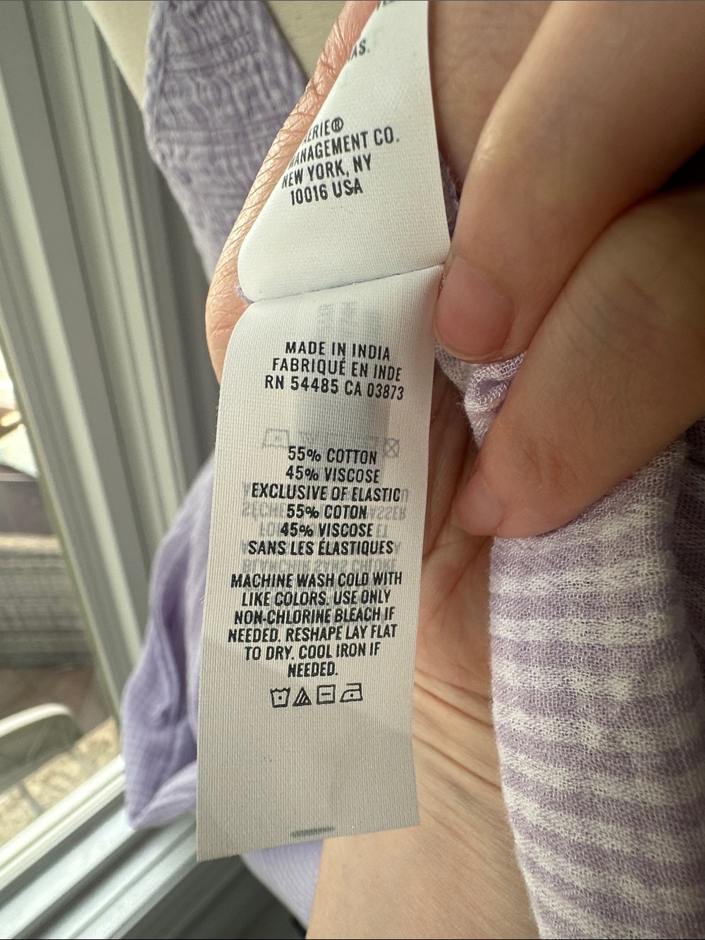 AERIE Lavender White Gingham Smocked Maxi Dress Cottagecore Dropped Waist Small - Picture 9 of 13